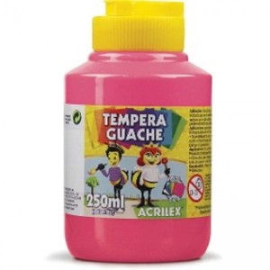 TINTA GUACHE ROSA 537 DE 250ML ACRILEX