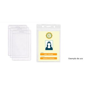 PROTETOR PARA CRACHÁ TRANSPARENTE VERTICAL  REF.C12 C/100 UNIDADES ACP
