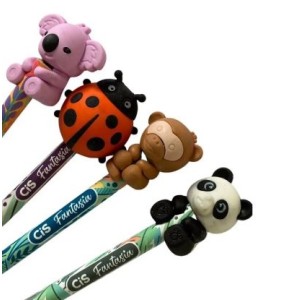 LÁPIS GRAFITE Nº2 ANIMAIS ABARÇADINHOS CIS