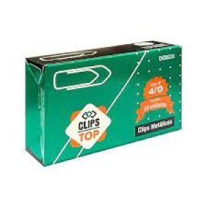 CAIXA DE CLIPS 4/0 COM 50 UNIDADES TOP CLIPS