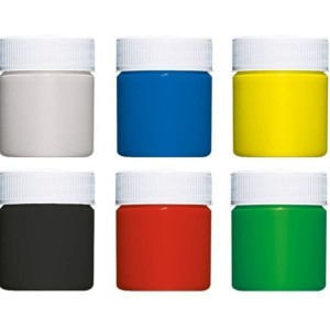 TINTA GUACHE 6 CORES BÁSICAS RADEX