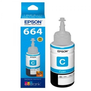 REFIL DE TINTA ORIGINAL AZUL T664220 70ML EPSON